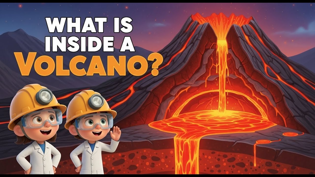 What Is Inside a Volcano? 🌋