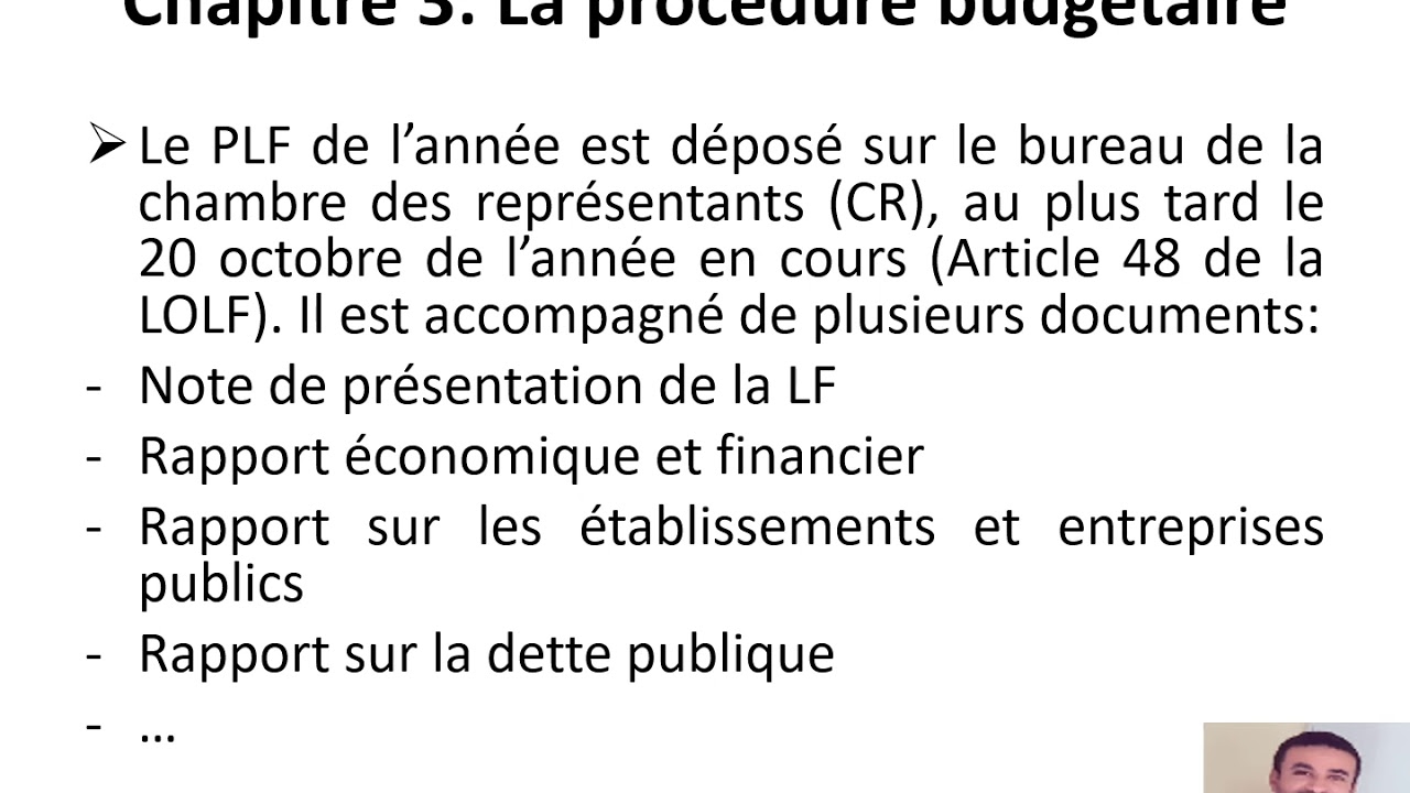 Finances Publiques_2ème Partie_CP5_Adoption du Projet de Loi de Finances