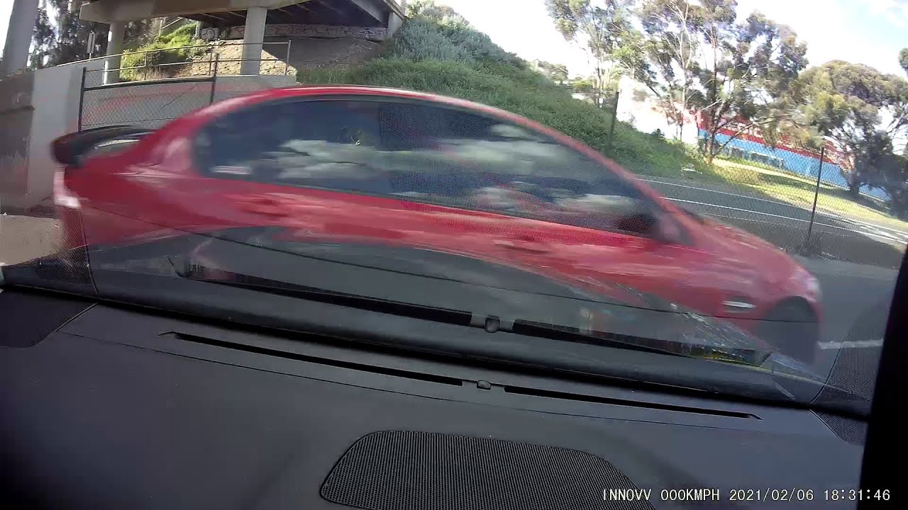 Family rear ended by Street racers - Princes freeway Melbourne