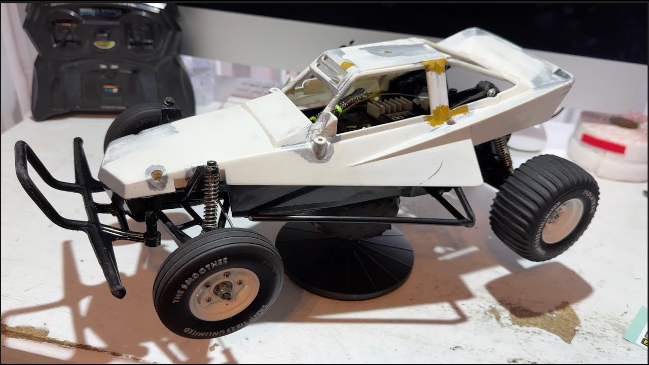 £35 Tamiya Grasshopper Wreck Rescue - Restoration - Part 3 - Wheels and Electronics