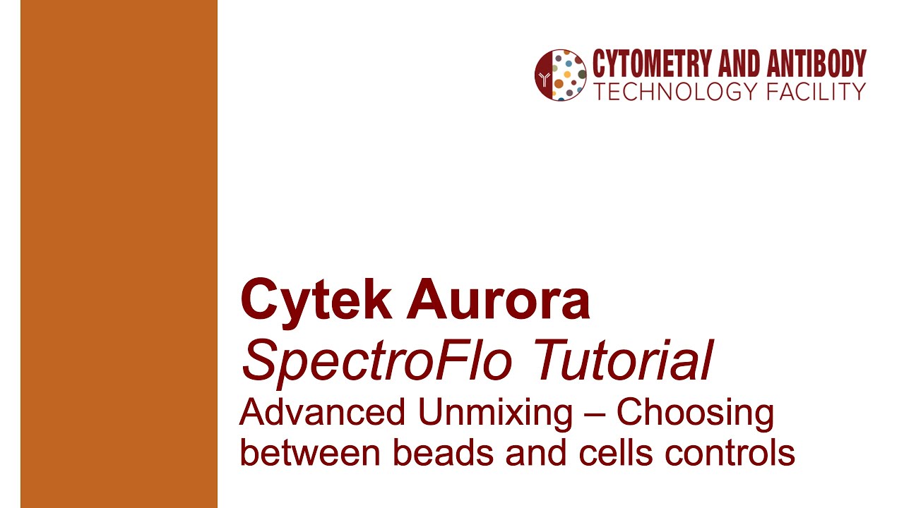 Advanced Unmixing in SpectroFlo (Cytek Aurora)