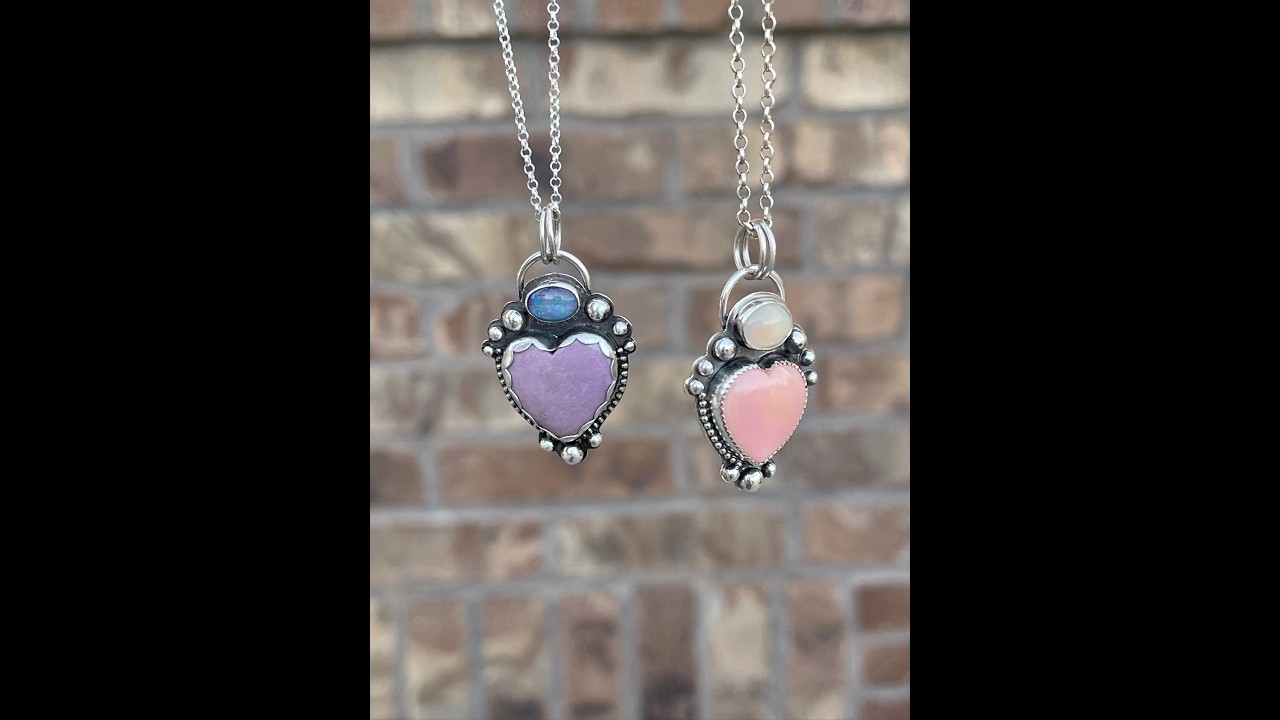 Come Create a Sweethearts Pendant with Me! | Ethiopian Opal & Pink Conch Shell | Silversmithing