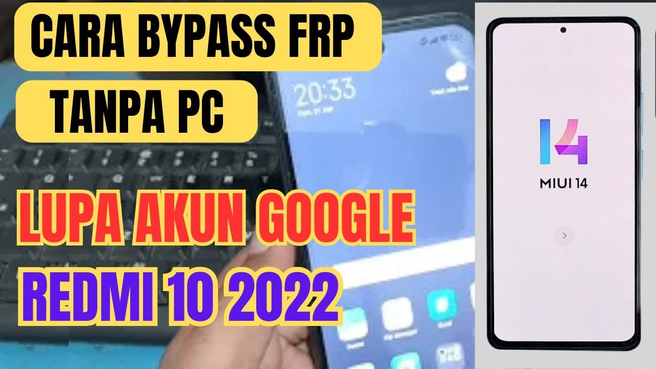 Cara Bypass Frp Redmi 10 2022 Lupa Akun Google gratis Tanpa PC || Redmi 10 2022 frp bypass miui 14