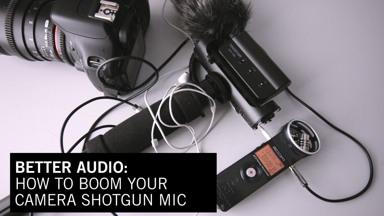 TakStar SGC 598 Boom/Shotgun Mic Set Up