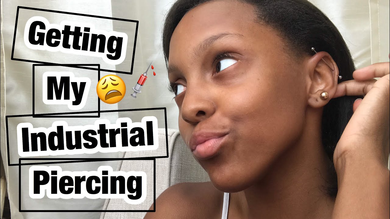 Getting My Industrial Piercing!! | KamaniGenea