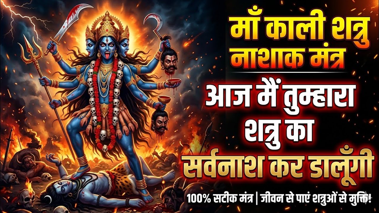 तुम्हारा शत्रु आज किसी भी हालत में जीवित नहीं बचेगा बस एक बार मंत्र सुनकर छोड़ दो #kalimantra 