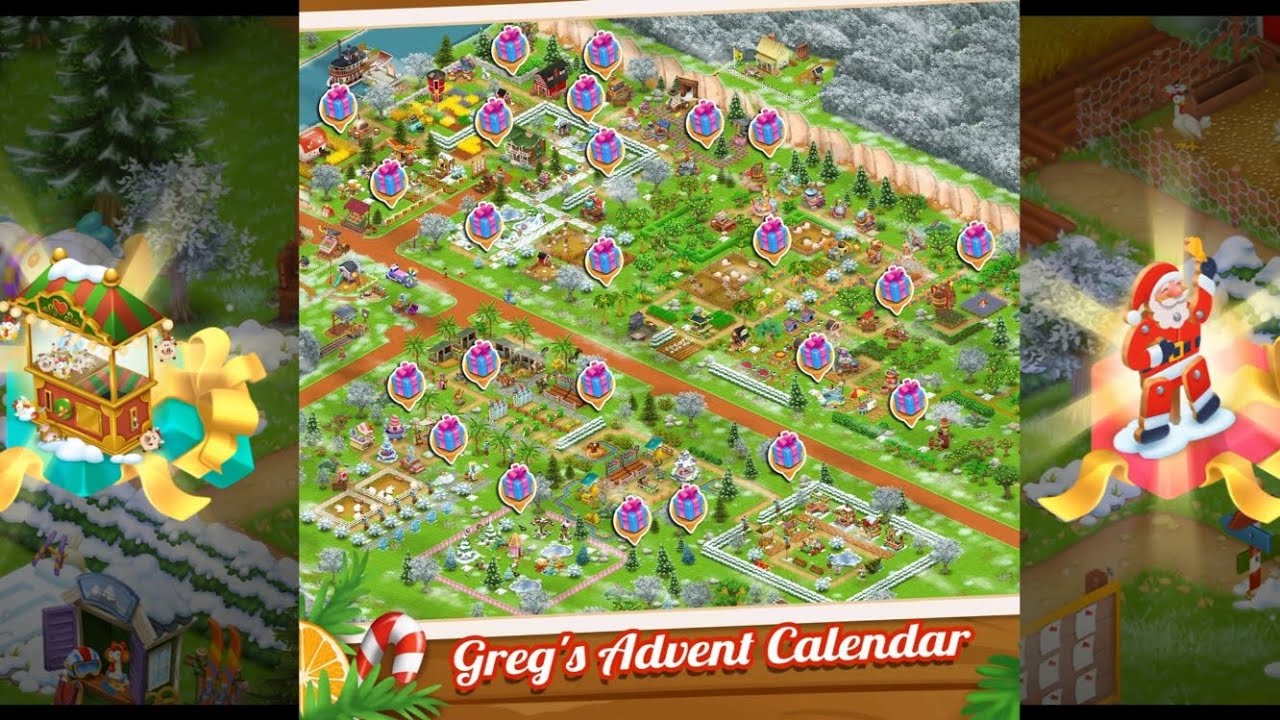 Hayday: Find all the gifts in Greg's Advent Calender of level 22 baby farm
