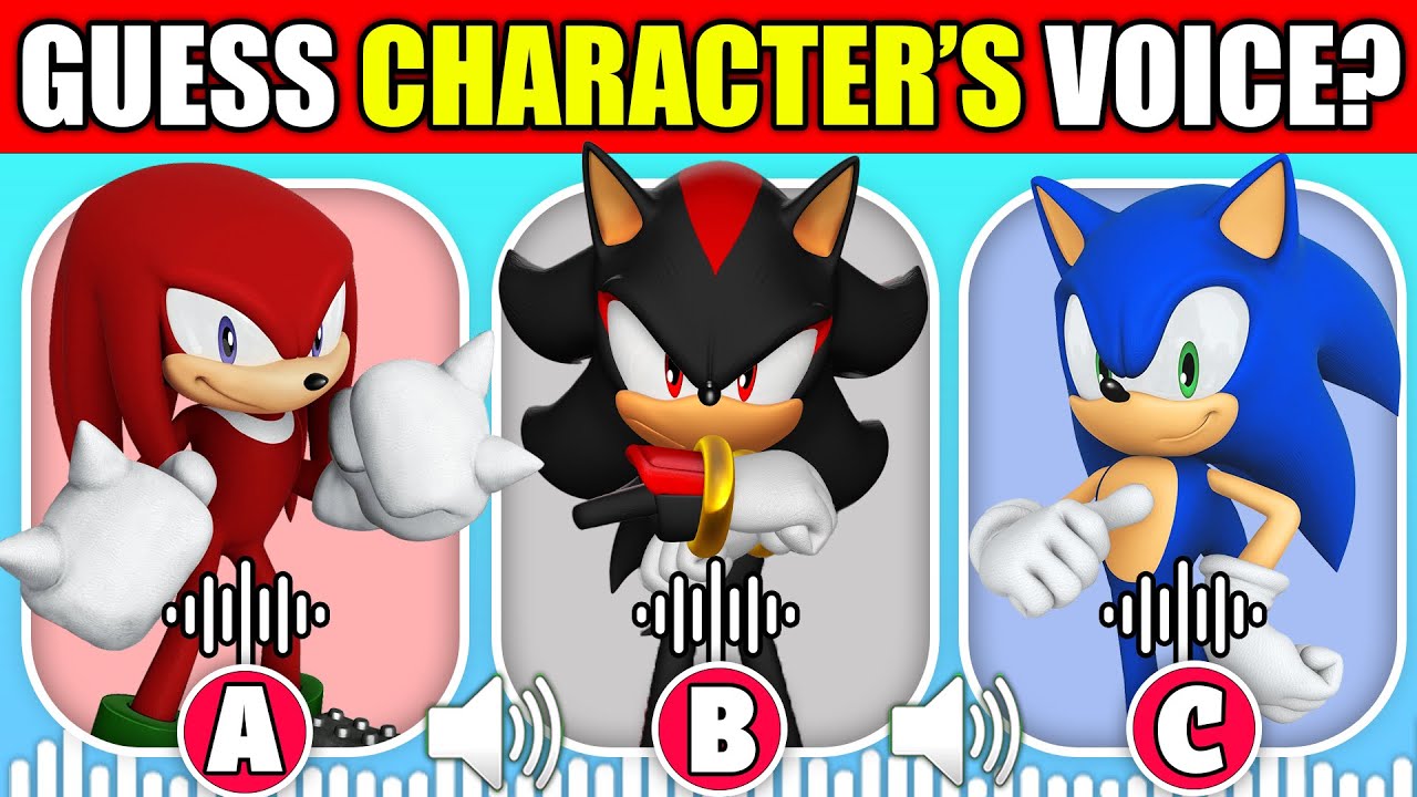 Guess the Voice! | Sonic the Hedgehog 3 Characters | Sonic, Shadow, Knuckles the Echidna & OTHERS