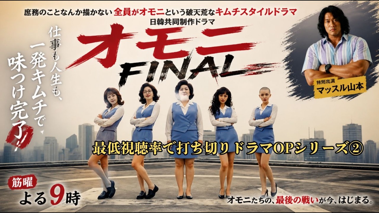 最低視聴率で打ち切りドラマOPシリーズ②『オモニ FINAL』