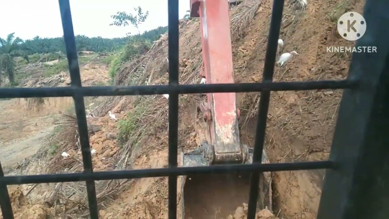 kerja buat teres... #vlog excavator