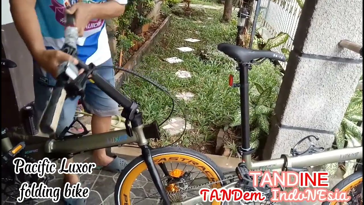 Rakit Tandine, sepeda bagian belakang. Pacific Luxor.