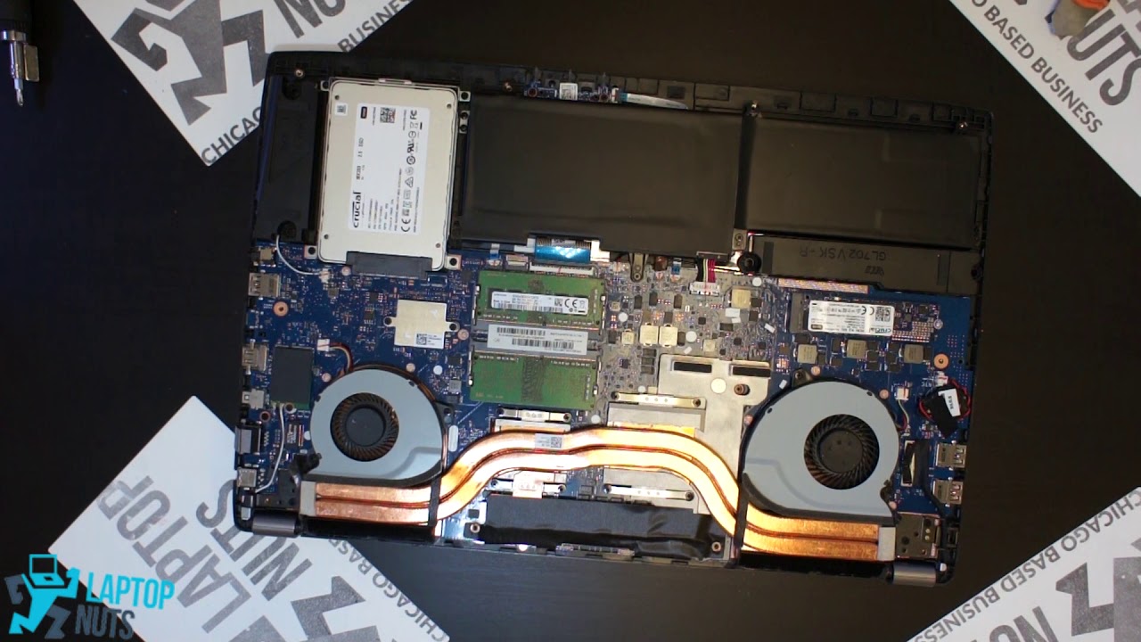 Laptop Asus GL702 Disassembly Take Apart. Drive, Mobo, CPU & other parts Removal
