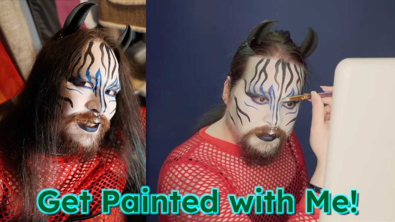 How to Paint Around Facial Hair