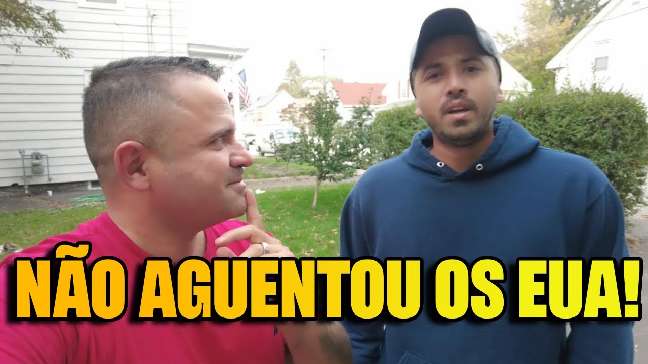 CHEGOU HÁ 30 DIAS E NÃO AGUENTOU OS EUA “VOU EMBORA ISSO AQUI NÃO É PRA MIM”