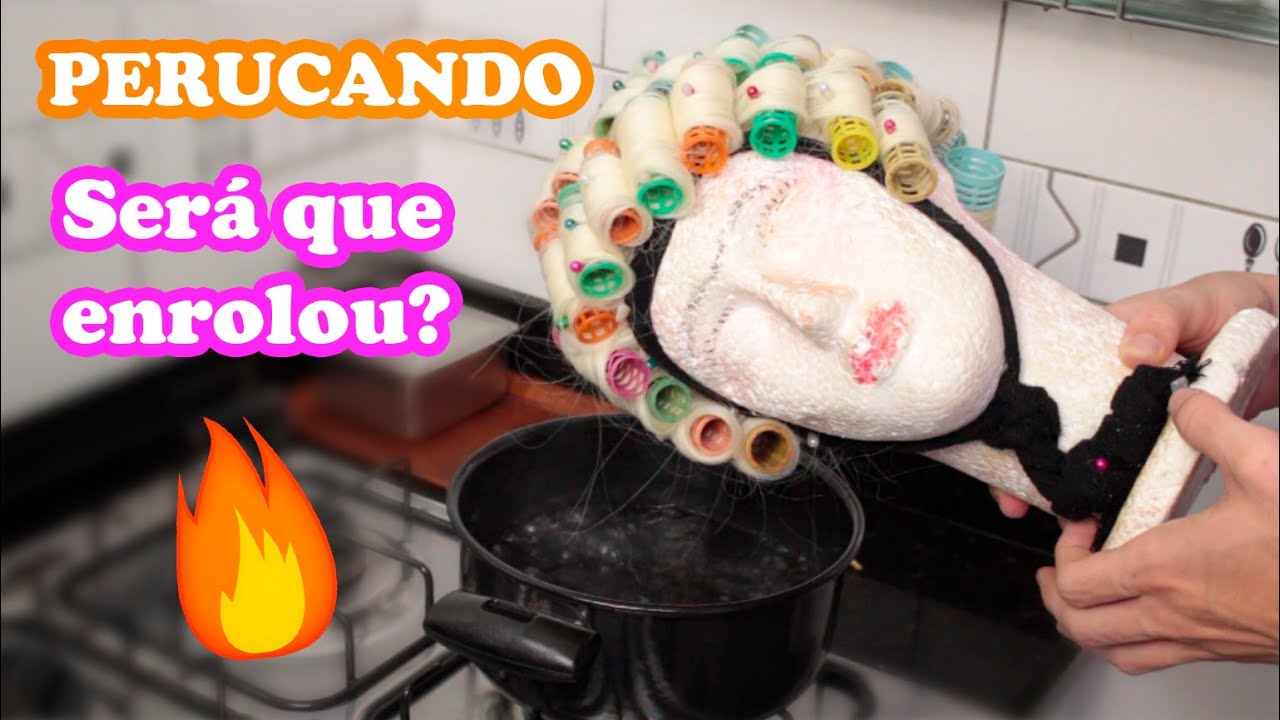 Como Enrolar sua Peruca Sintética no Fogão (E Alisar Também) - PERUCANDO | Luna Scarlett