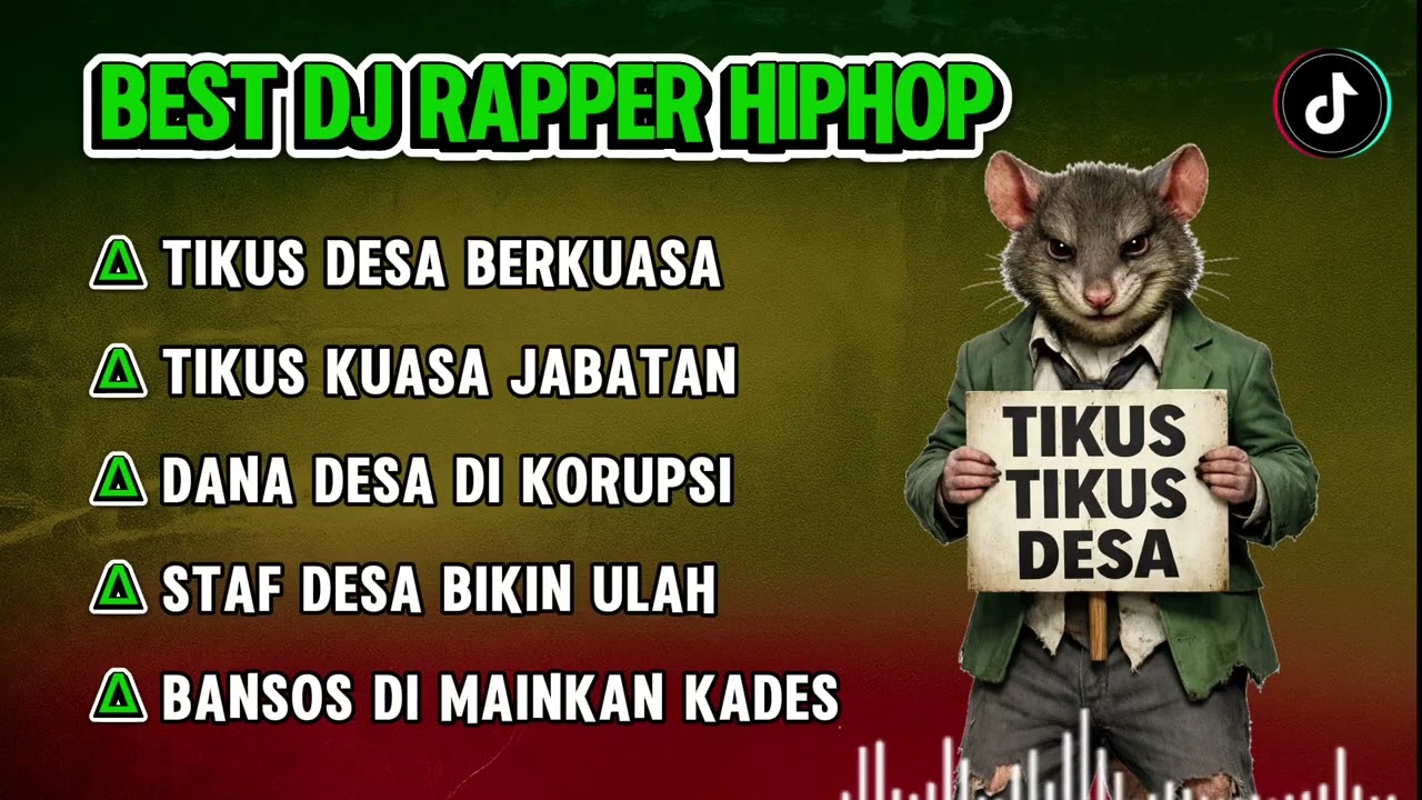 BEST DJ RAPPER HIPHOP || TIKUS DESA BERKUASA || TIKUS KUASA JABATAN || SINDIRAN #djhiphop #djrapper 