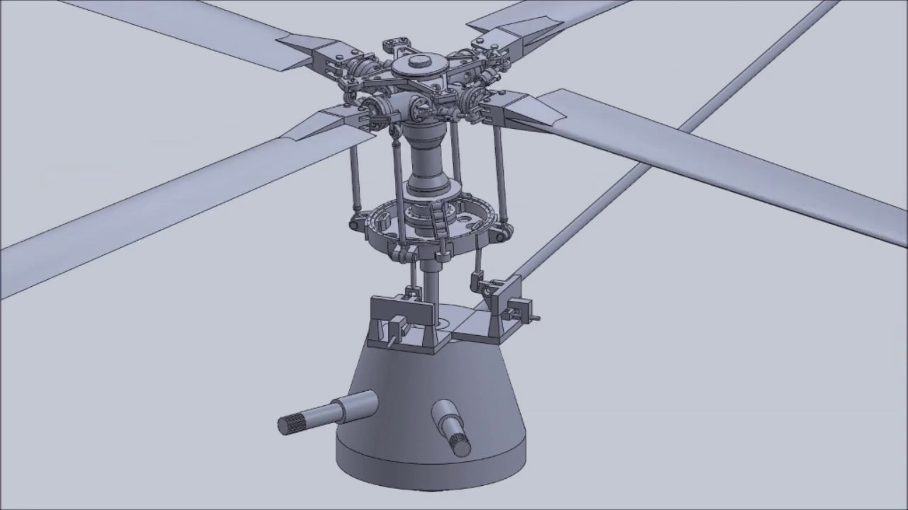 Helicopter Blade - CAD project  Best - SolidWorks