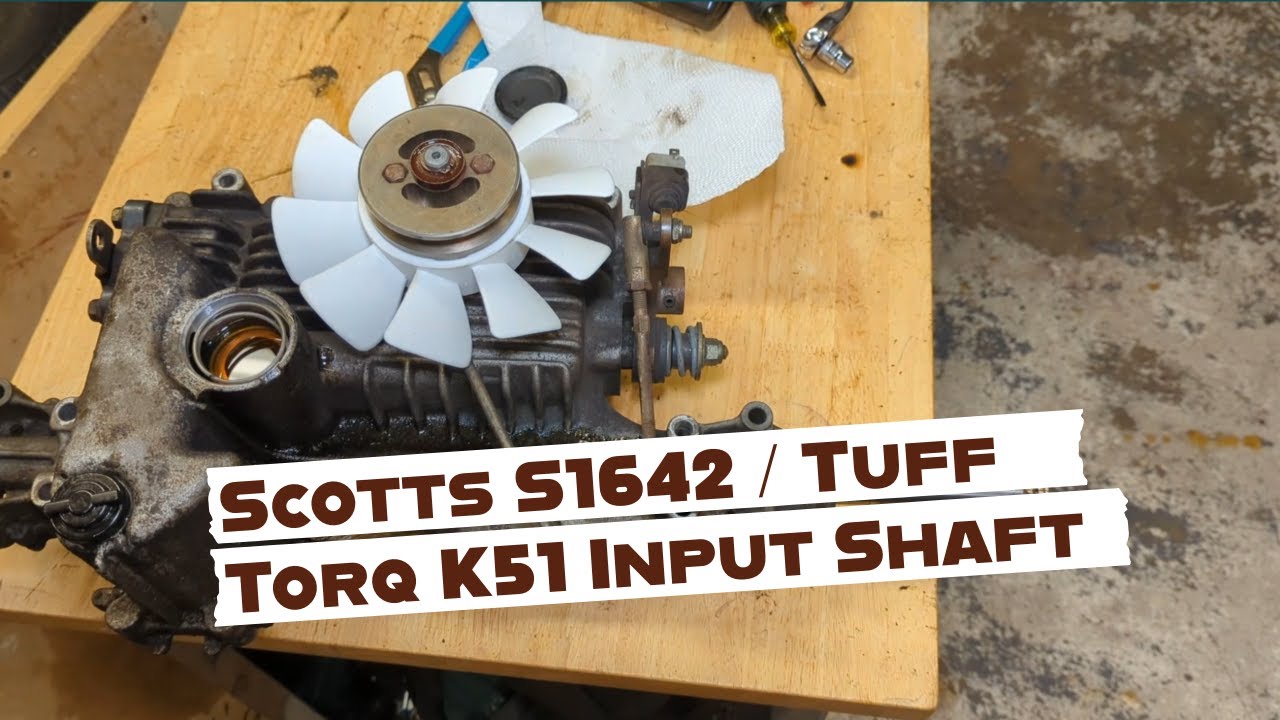 Scotts S1642 / Tuff Torq K51 Input Shaft Replacement