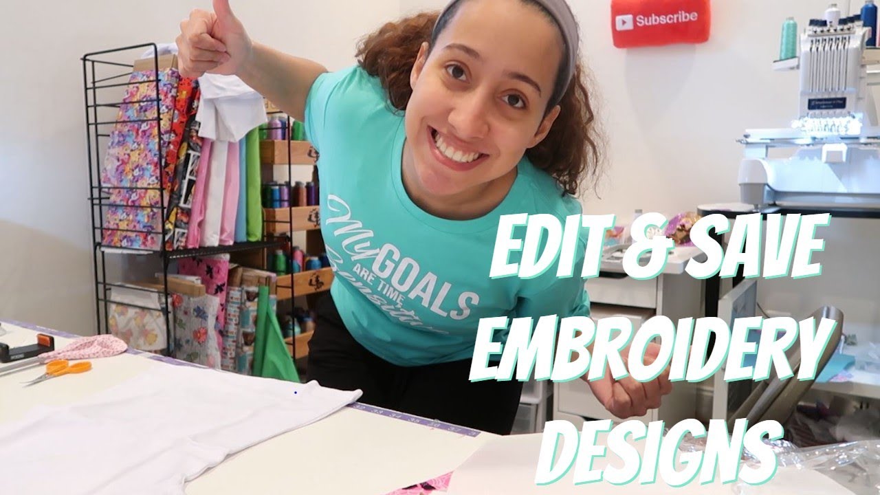 How to Edit Embroidery Designs &  Setup on Brother Embroidery Machine! Etsy Seller Work Motivation!