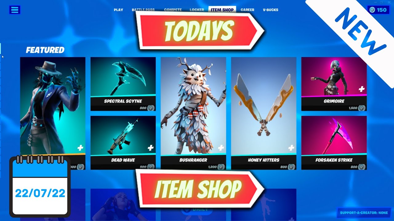 Fortnite item shop *TODAY*🤩 (22/7/22) 
