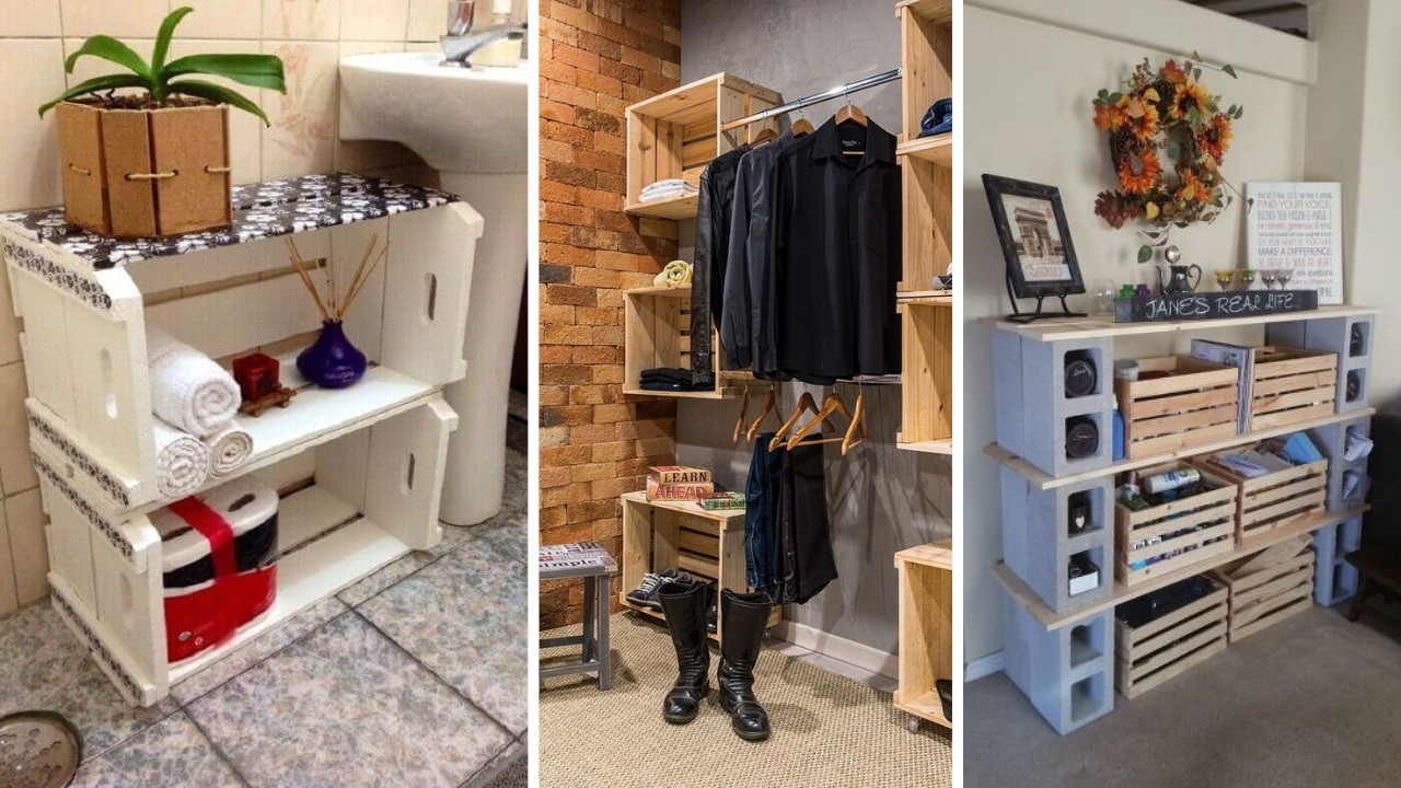 +226 iDEAS de MUEBLES con CAJAS DE MADERA DECORADAS y creativas para un hogar elegante y organizado