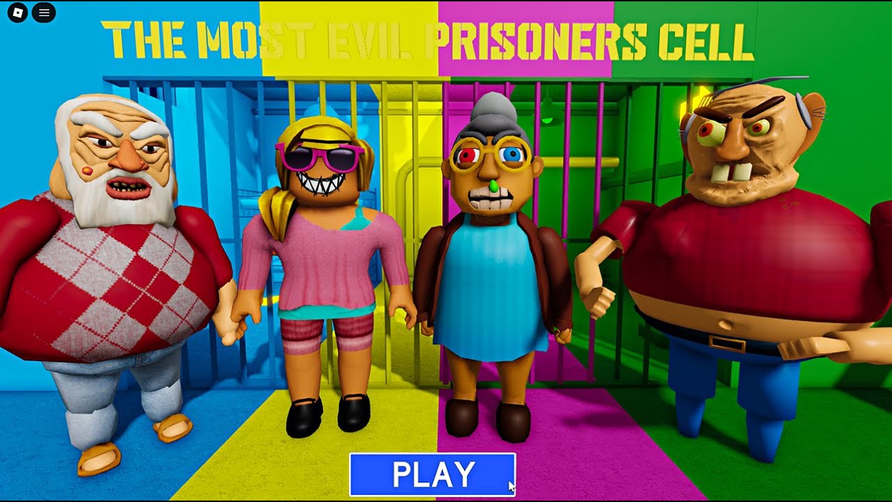 GRANDPA VS EVIL GRANDMA VS STEPMOM VS EVIL GRANDPA? OBBY Full Gameplay #roblox