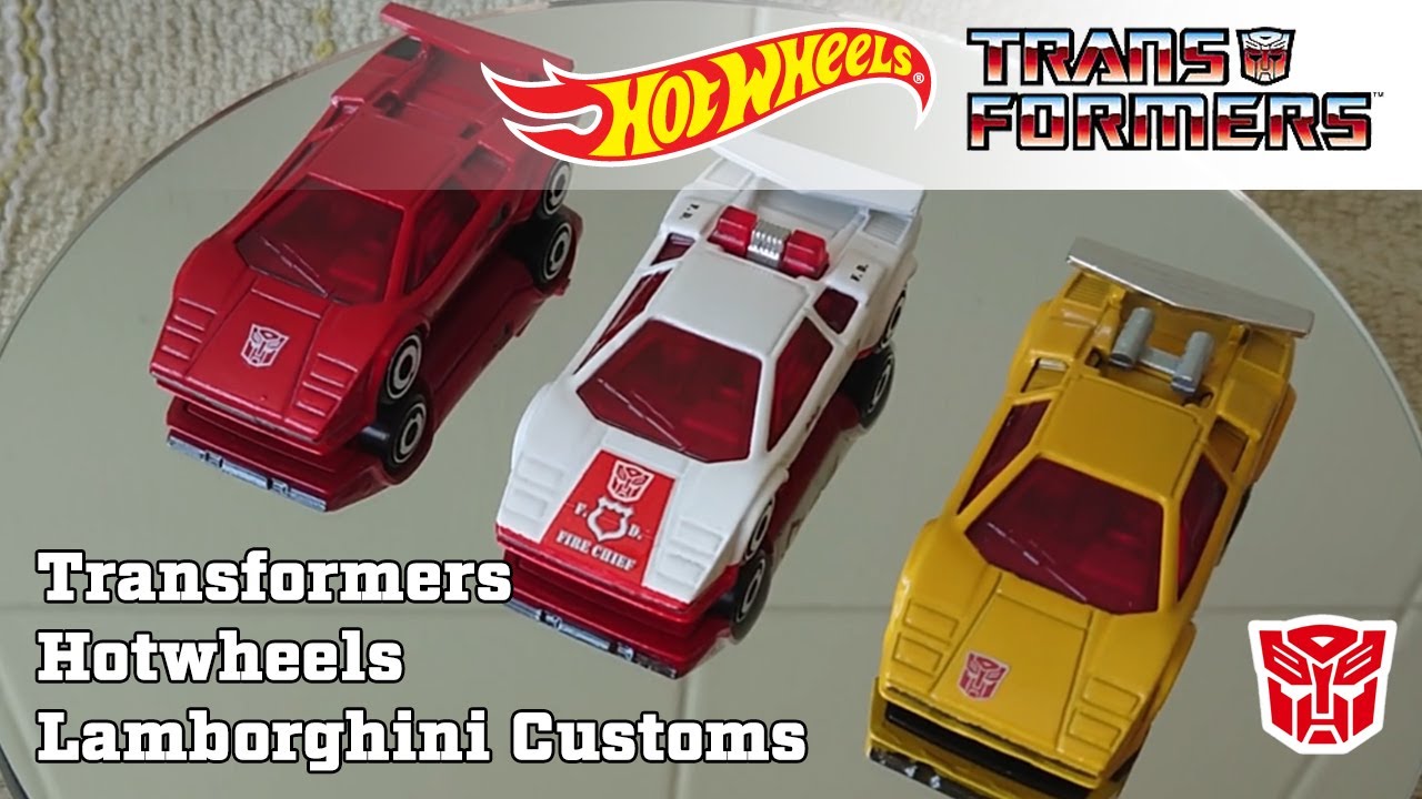 Transformers Hot Wheels Lamborghini Countach Custom 3 ways