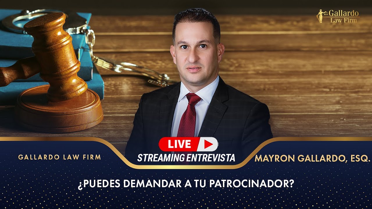 ¿Puedes demandar a tu patrocinador?