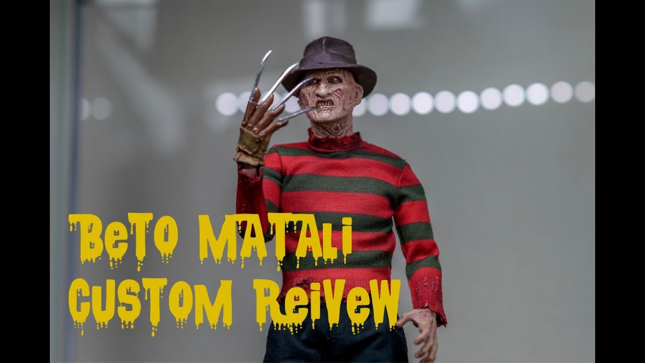 Обзор фигурки Бето Матали Фредди Крюгера SOMETHING 2 1/6 Scale Figure 4k