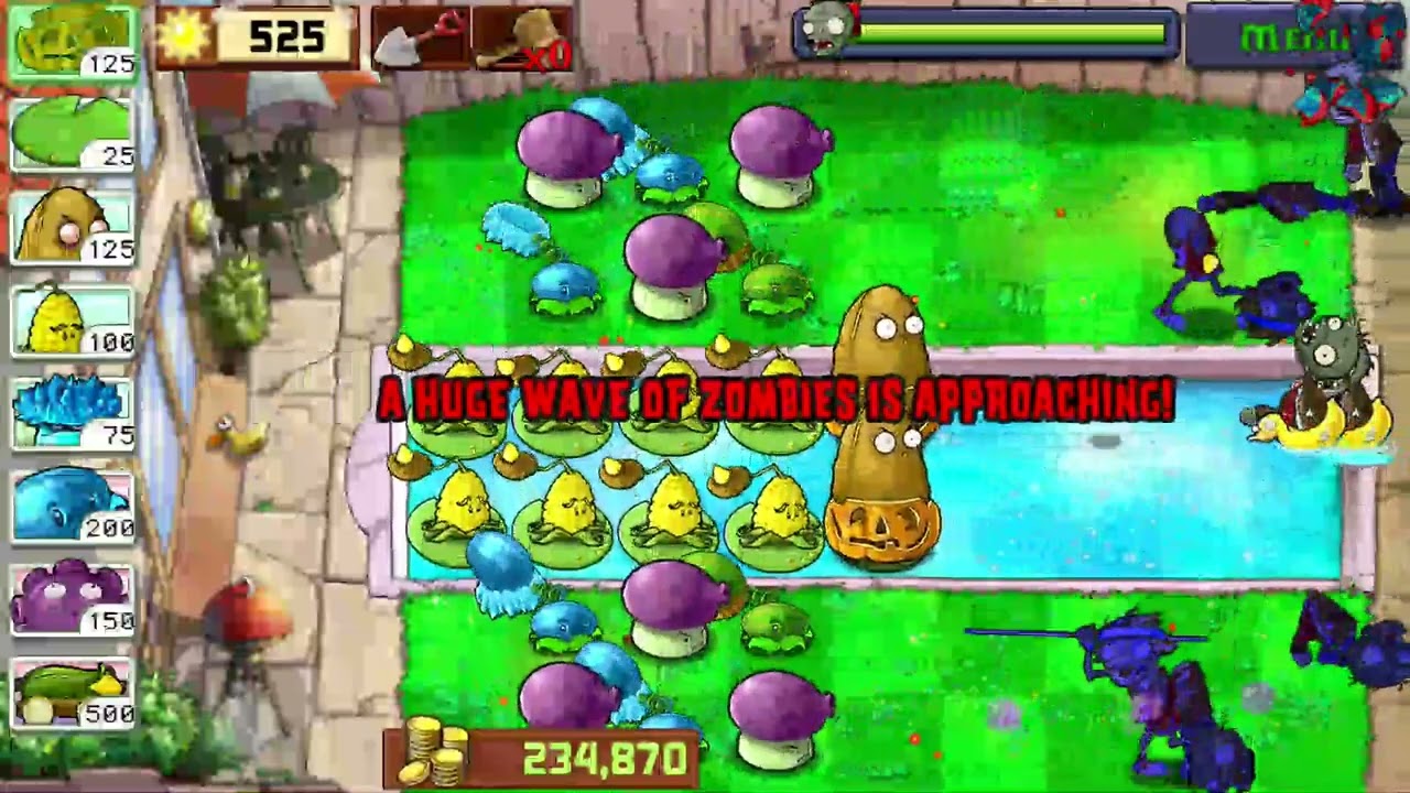 PLANTS VS ZOMBIES | Reaching Stage 15 In Puzzle Last Stand Survival | ARSDORINT TEAM