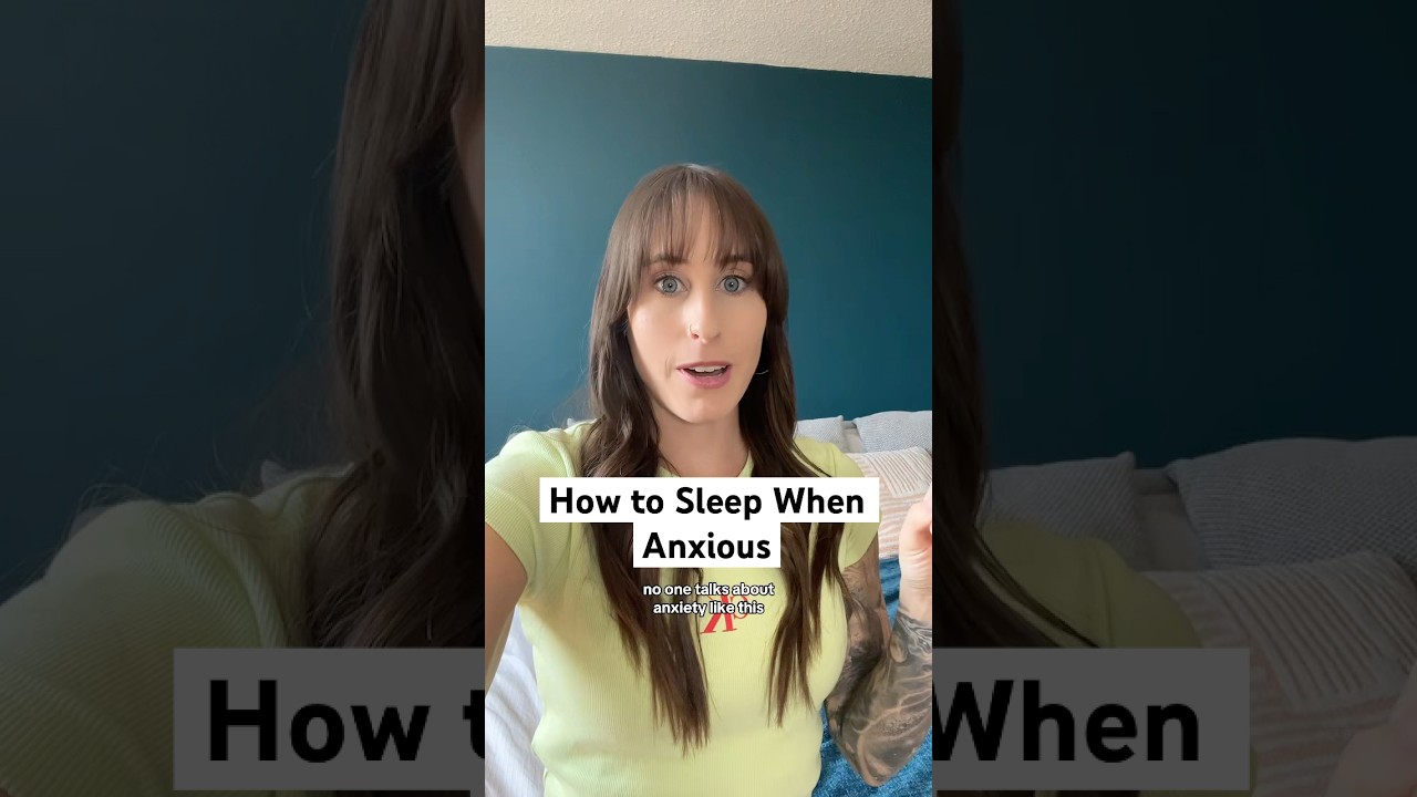 How to Sleep When Anxious! No more anxiety at night 😴 #insomnia #anxiety #sleepanxiety #sleeptips