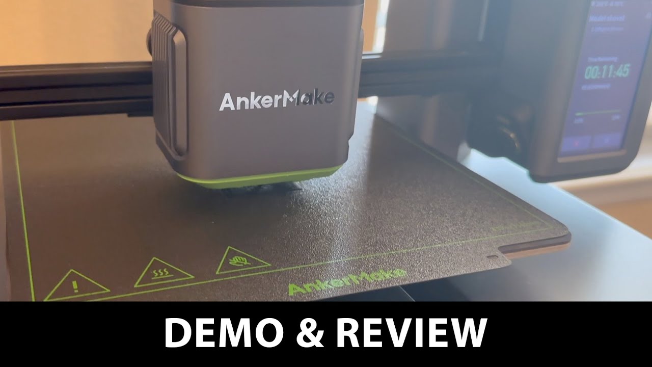 DEMO and REVIEW of the AnkerMake M5 - Fast 3D Printer