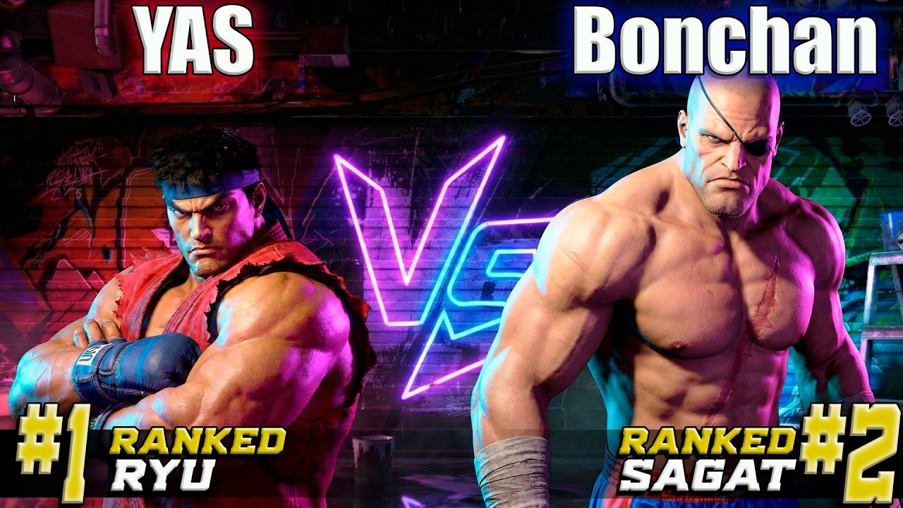 🔥 SF6 ▰ YAS (#1 Ryu) vs BONCHAN (#2 Sagat) ▰ High Level Gameplay 🔥