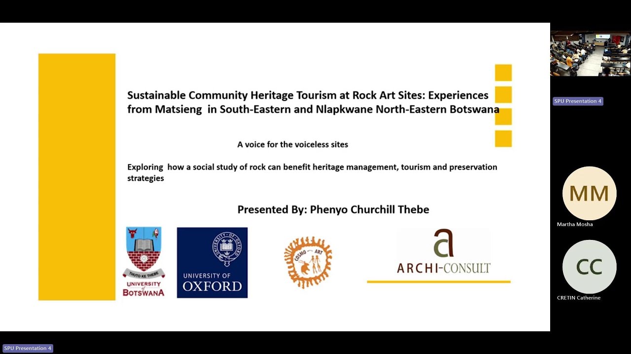 Session 4 – Thebe – Sustainable community heritage tourism
