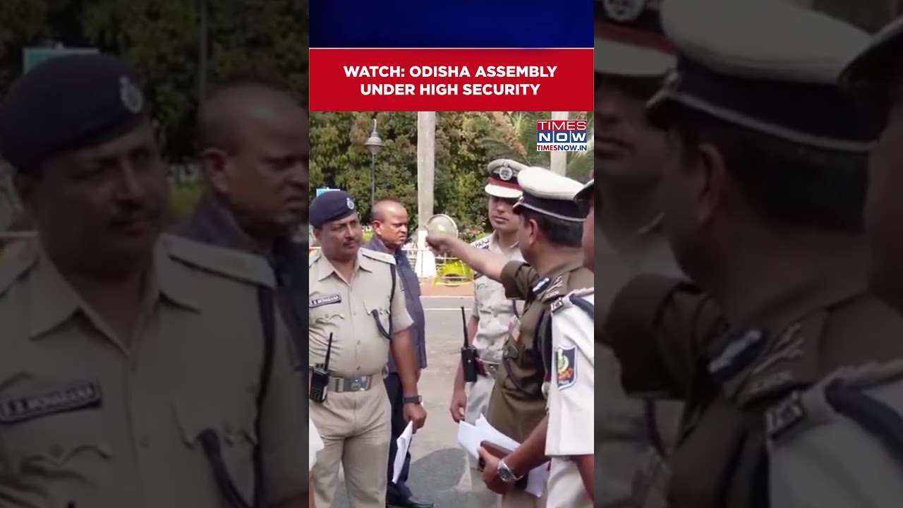 Massive Security Arrangements Outside Odisha Assembly Ahead Of Budget Session #shorts