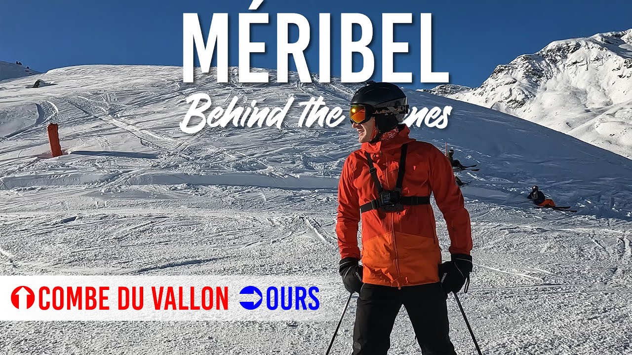 Behind the scenes of skiing pistes 'Combe du vallon' and 'Ours' in Méribel, Les 3 Vallées