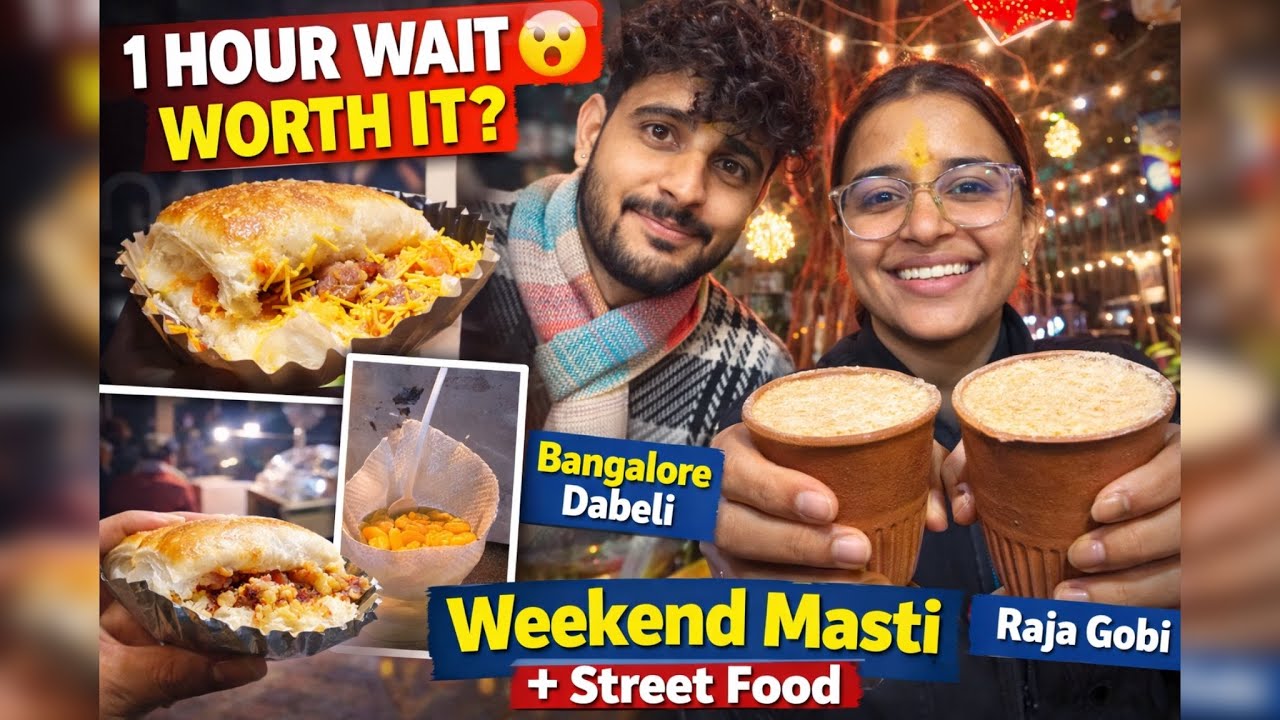 1 Hour Waiting 😅 But Worth It! | Bangalore Famous Gobhi & Dabeli