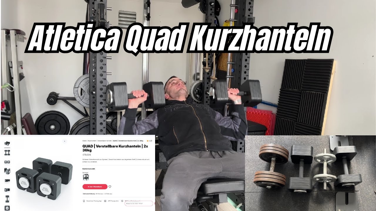 Atletica Quad | Verstellbare Kurzhanteln | der BAU ist zurück!