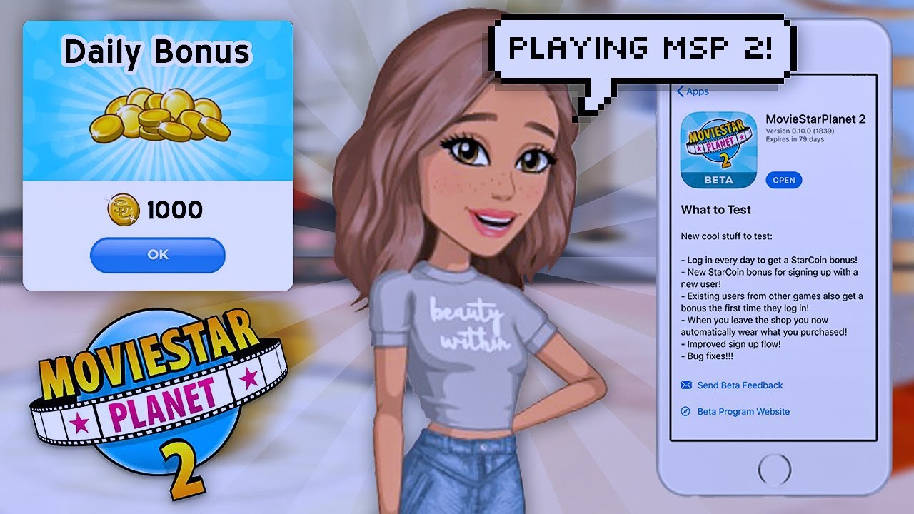 Playing MovieStarPlanet 2 Beta! *UPDATED MSP 2 GAMEPLAY*