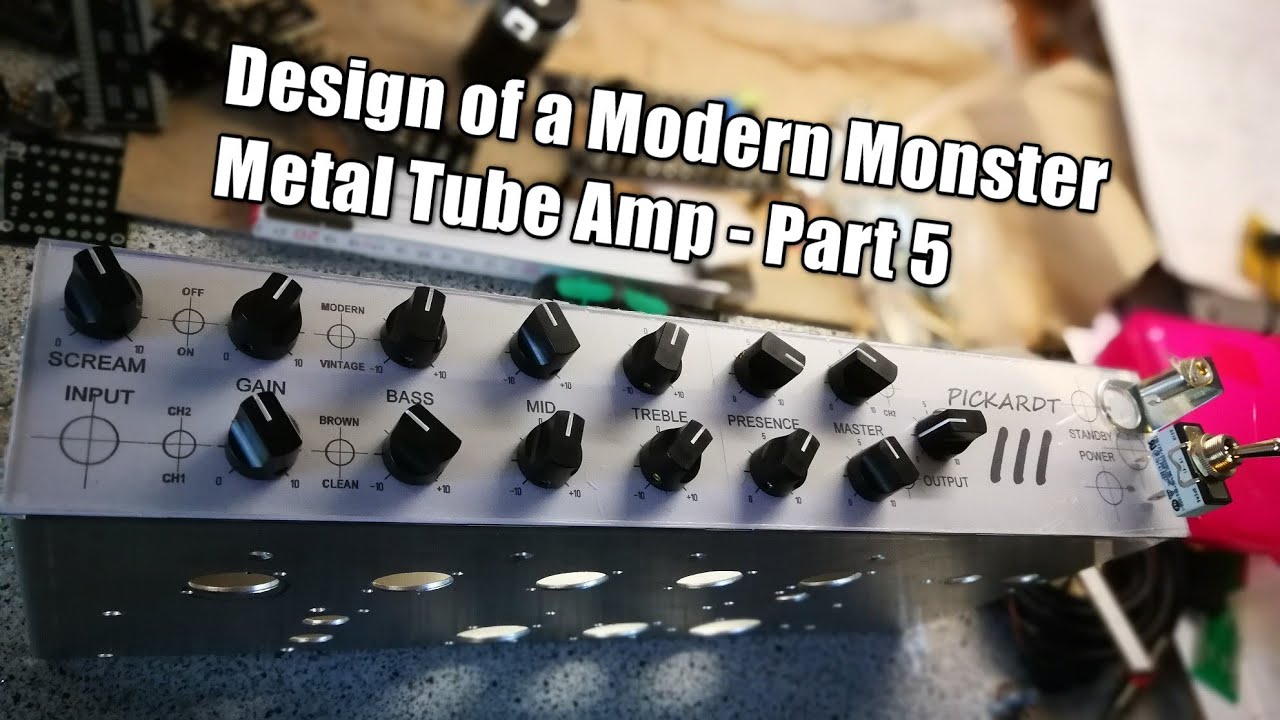 Design of a Modern Monster Metal Tube Amp - Part 5 (drilling, mounting, soldering and first Tests)