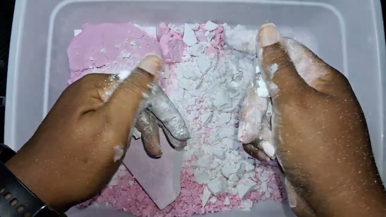 Cornstarch Paste over Fresh Block