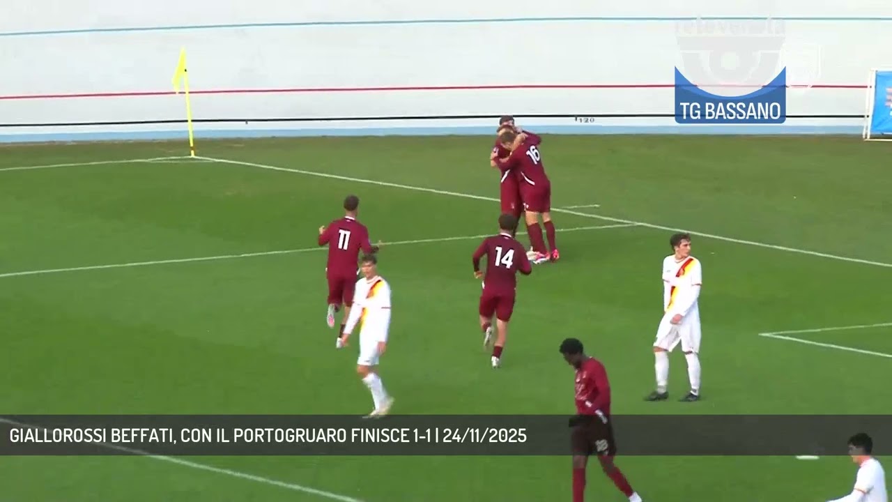 GIALLOROSSI BEFFATI, CON IL PORTOGRUARO FINISCE 1-1 | 24/11/2025