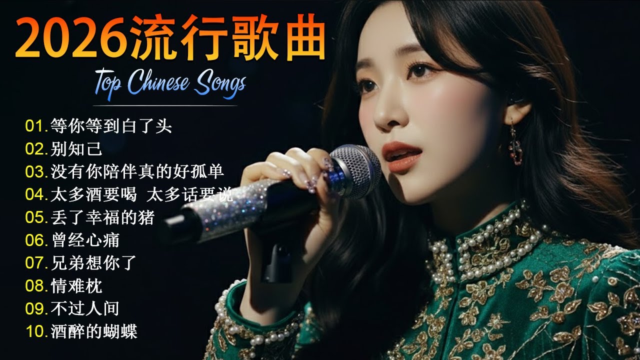 大陸流行歌曲🎶【無廣告】2026最新歌曲 2026好听的流行歌🎗️華語流行串燒精選抒情歌 ✨Top Chinese Songs 2026