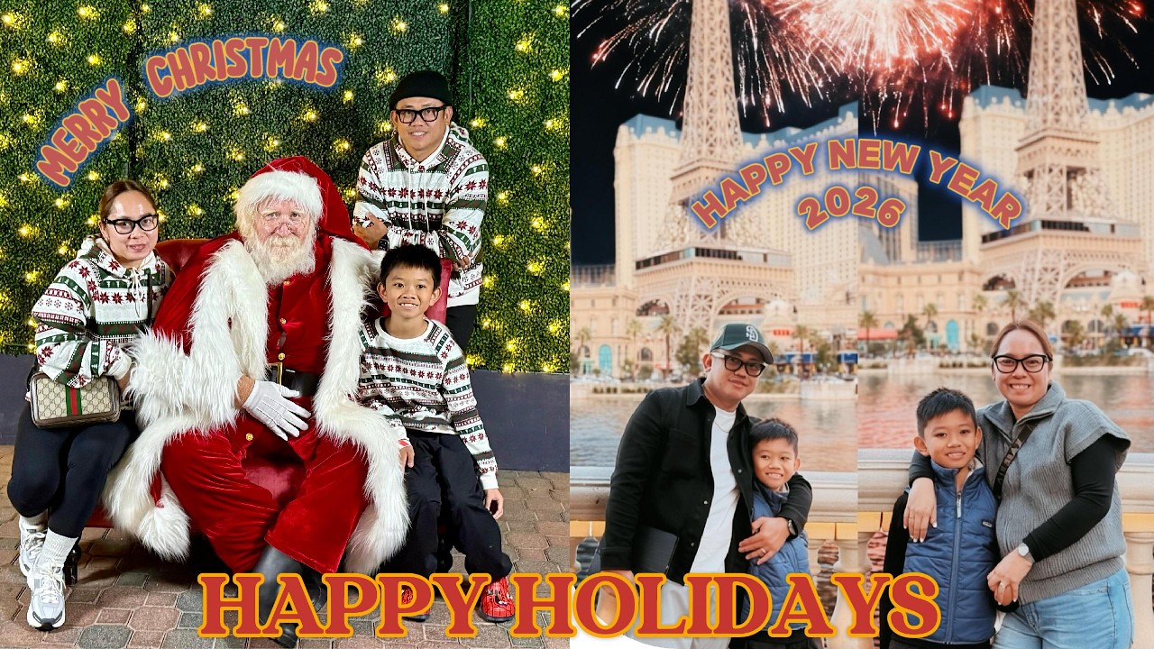 Holiday Celebration Vlog(Late Upload) Christmas with family, NYE Las Vegas...Happy Holidays 