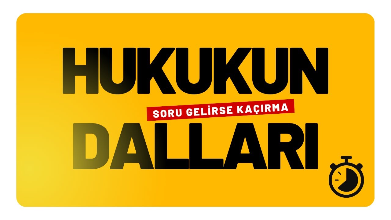 2026 KPSS - Hukukun Dalları - Ali KOÇ