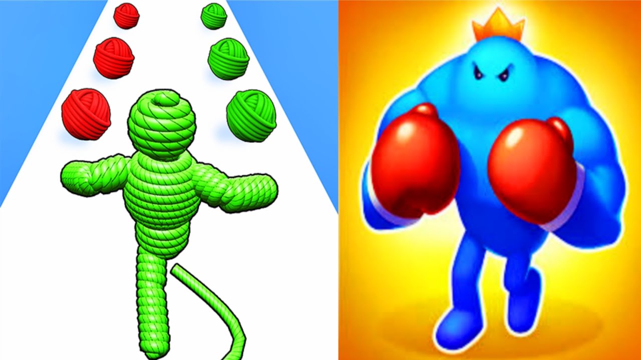 Rope Man Run Vs Punchy Race New Update All Levels Gameplay Android Ios 