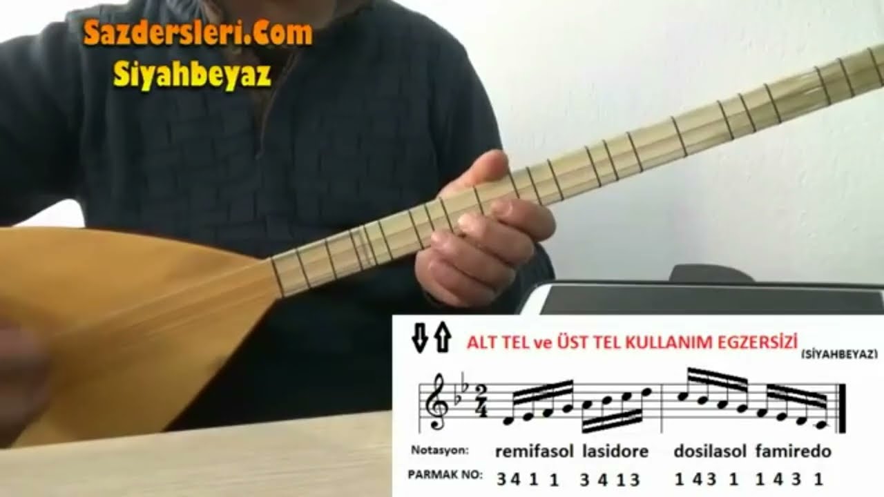 Uzun Sap Saz Parmak Geliştirme Egzersizi