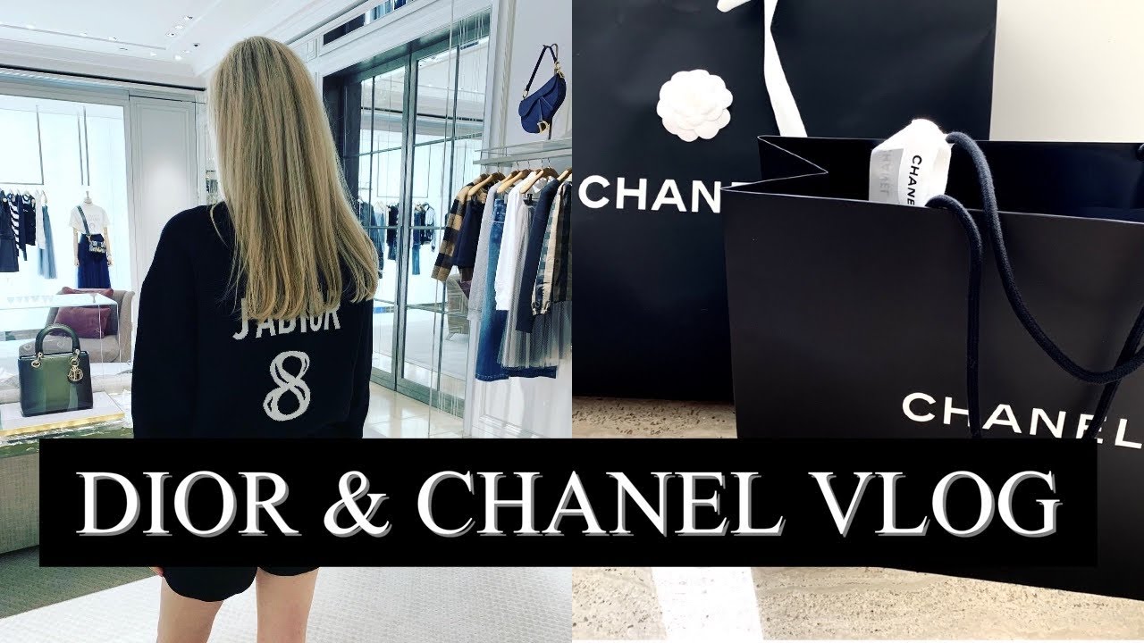 DIOR & CHANEL SHOPPING VLOG | Unboxing Chanel shoes