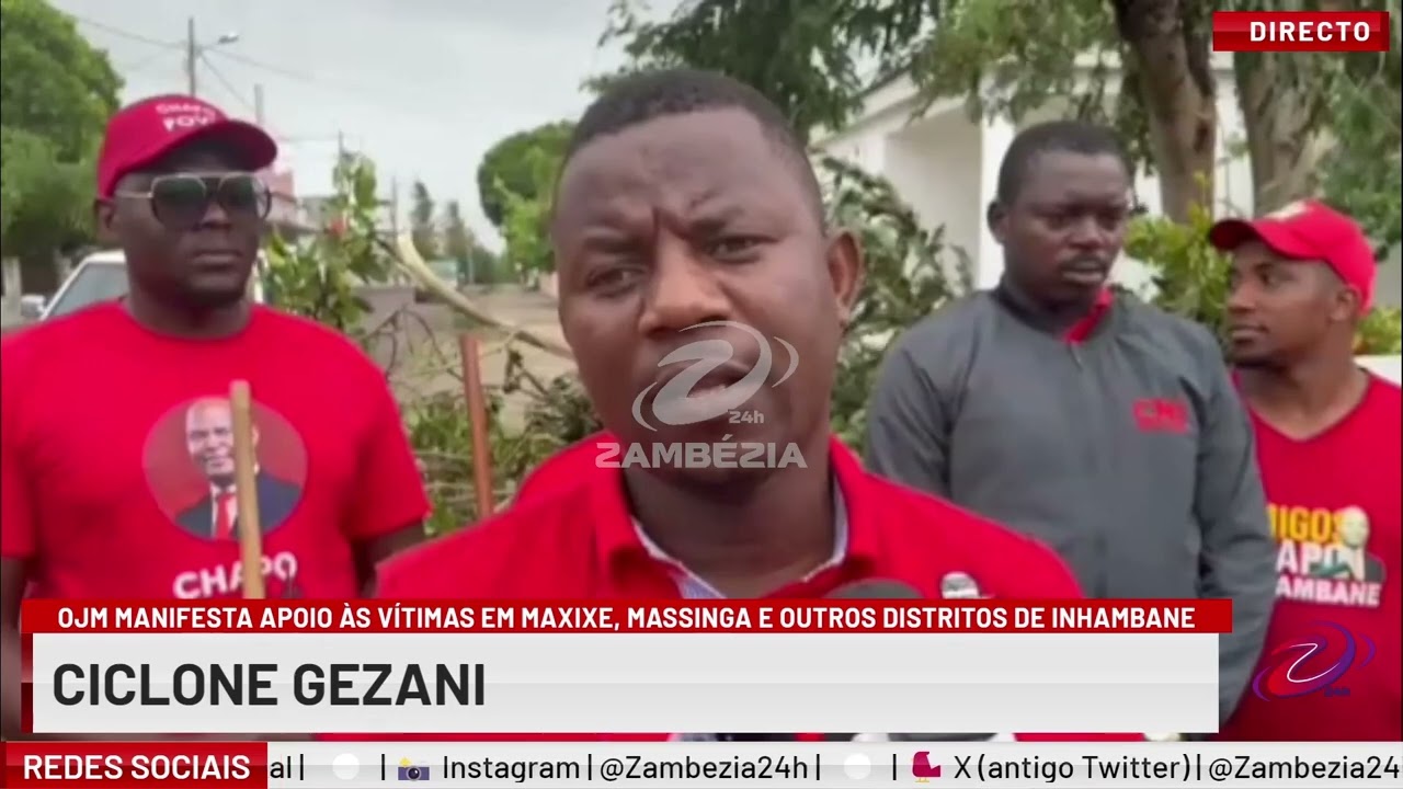 OJM MANIFESTA APOIO ÀS VÍTIMAS EM MAXIXE, MASSINGA E OUTROS DISTRITOS DE INHAMBANE| TV Zambézia 24h