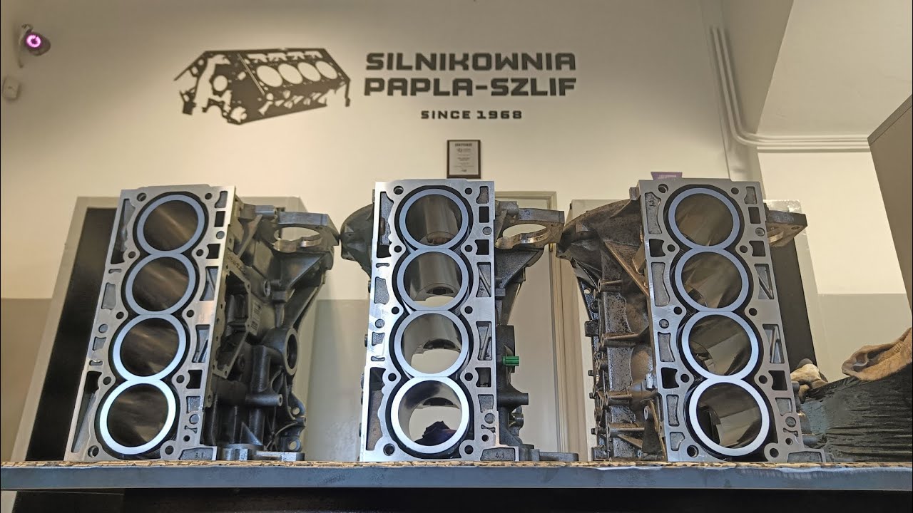 Naprawa bloku ford 1.6 ecoboost poprzez tulejowanie na mokre tuleje z żeliwa sferoidalnego.